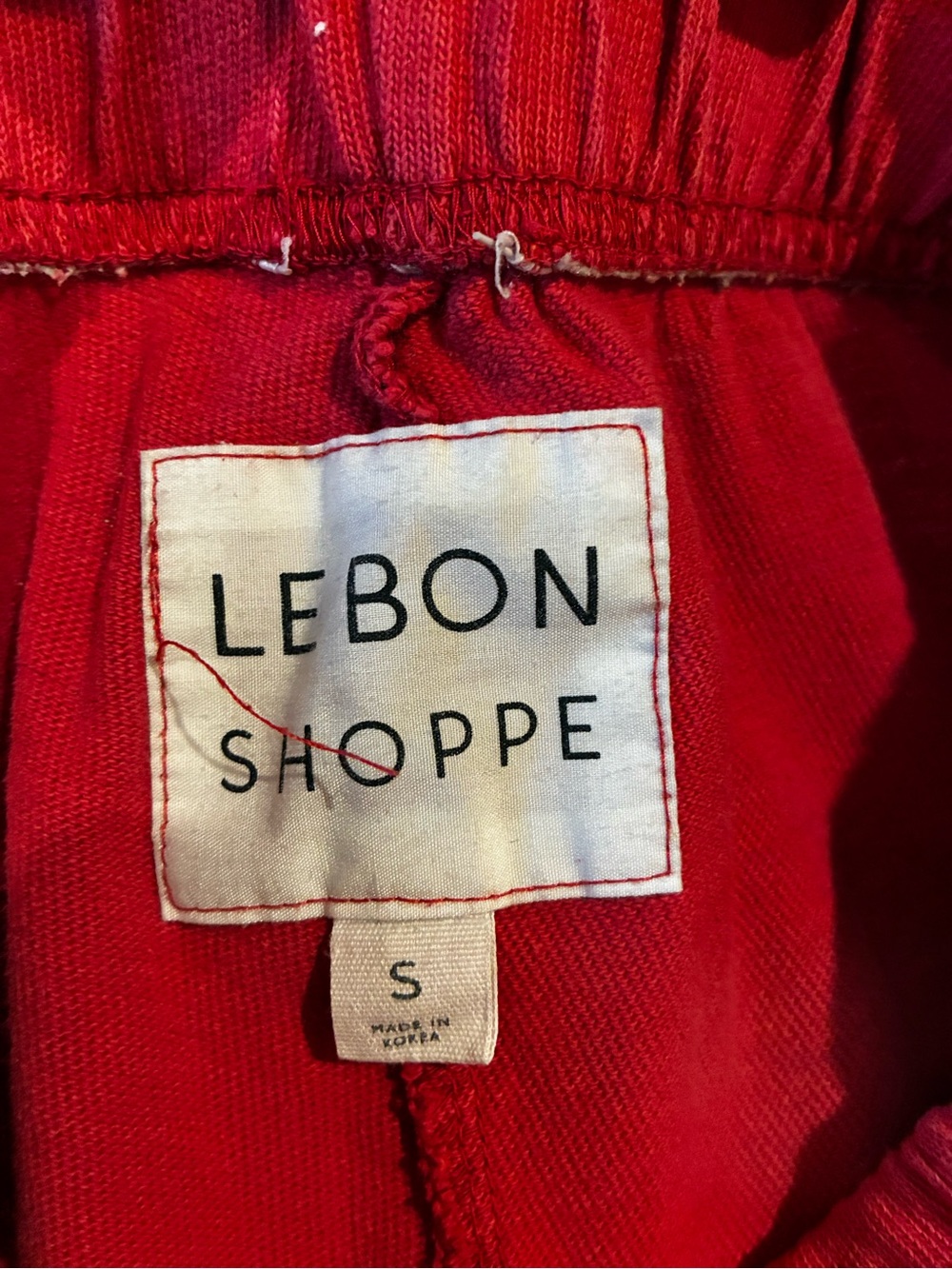 Le Bon Shoppe - French Terry Balloon Pants | Red Tulip size small - pockets - Picture 7 of 9